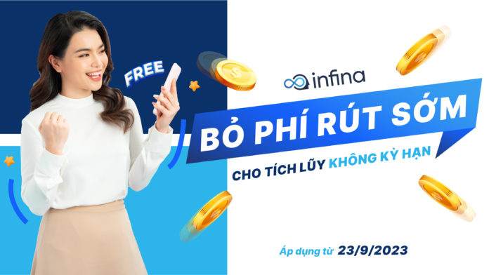 Infina bỏ phí rút sớm cho sản phẩm Tích lũy không kỳ hạn Infina bỏ phí rút sớm cho sản phẩm Tích lũy không kỳ hạn
