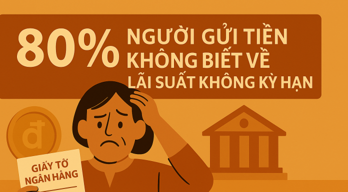 80% Người dùng ngân hàng không biết về lãi suất không kỳ hạn